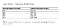 Image 5 of Sundust Maryam Abaya (PRE-ORDER ONLY)