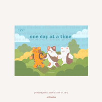One day at a time Postcard Print