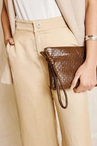 Image 4 of Pantalon Sara Lino Beige ZUBI