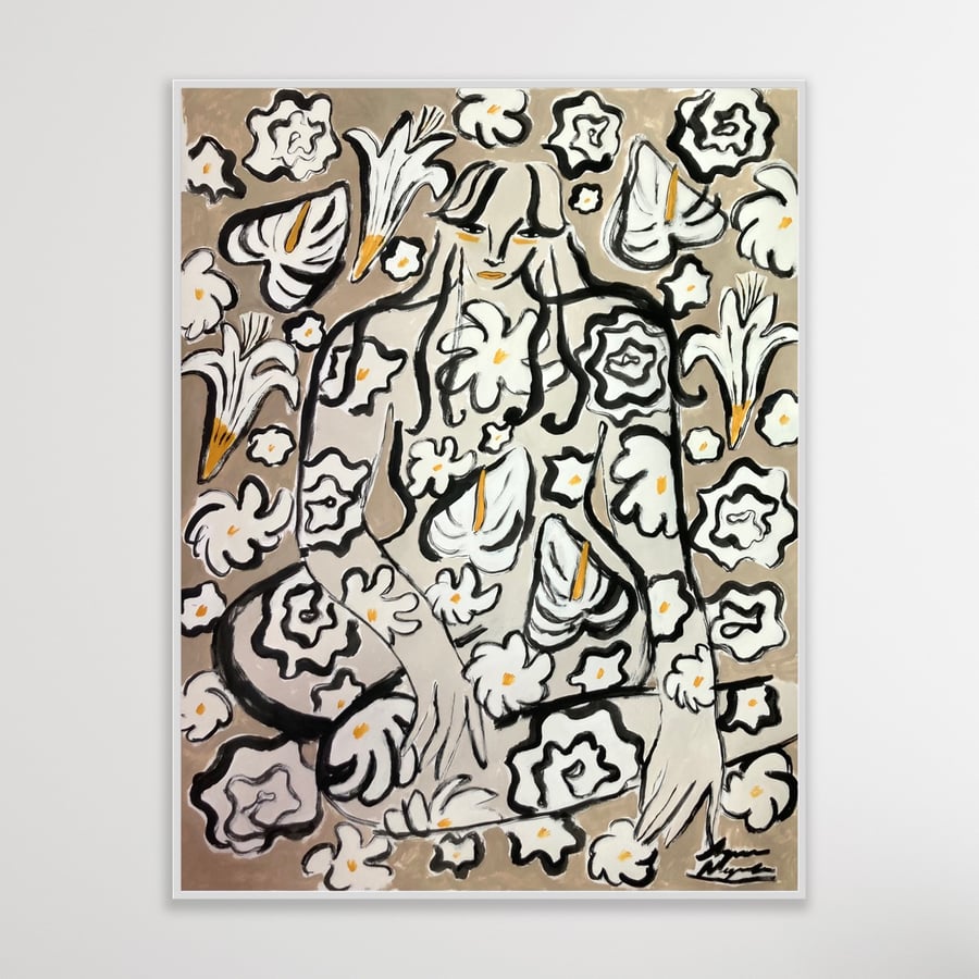 Image of 'Garden Spirit no. 25' original painting on paper