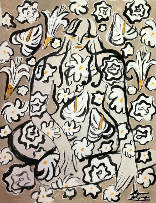 Image of 'Garden Spirit no. 25' original painting on paper