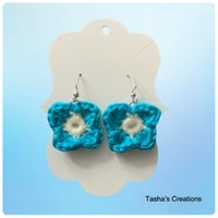 Image 1 of Blue Butterfly Earrings 