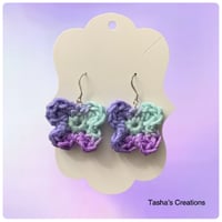Image 2 of Watercolor Butterfly Earrings