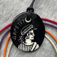 Image 1 of Porcelain Demeter Pendant
