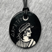 Image 3 of Porcelain Demeter Pendant