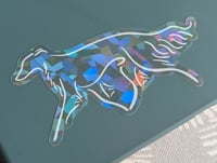 Image 1 of Cracked Ice Rainbow Gaiting Silken Windhound