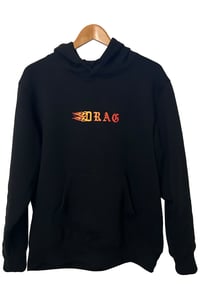 Image of TRAD ELDER HOODIE <BR> TAR BLACK