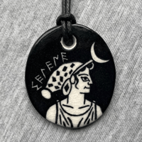 Image 3 of Porcelain Selene Pendant