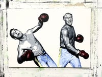 COOL HAND LUKE PAUL NEWMAN ORIGINAL PAINTING