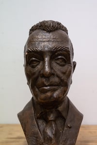 Image 2 of Large Bronze Plaster Bust - Signed on Base