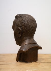 Image 3 of Large Bronze Plaster Bust - Signed on Base
