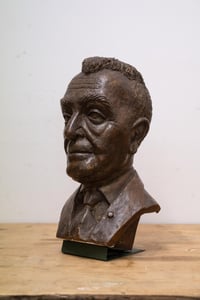 Image 4 of Large Bronze Plaster Bust - Signed on Base
