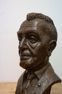 Image 5 of Large Bronze Plaster Bust - Signed on Base
