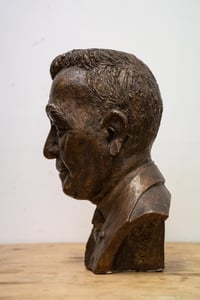 Image 7 of Large Bronze Plaster Bust - Signed on Base