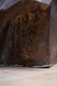 Image 9 of Large Bronze Plaster Bust - Signed on Base
