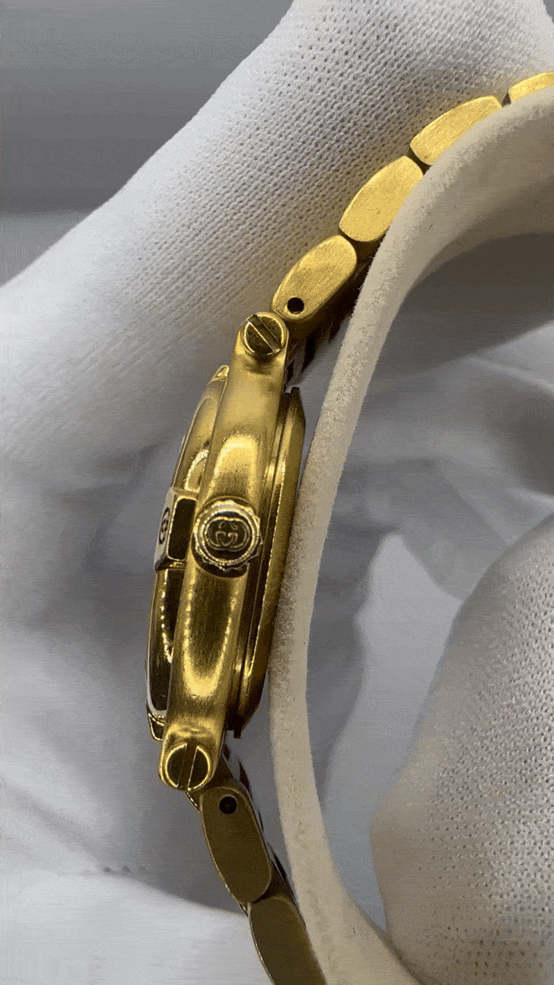 Image of GUCCI 9200L 24mm Gold Dial Date Quartz Watch