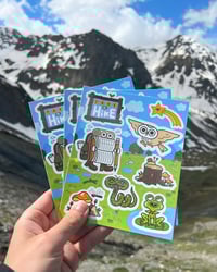 Image 2 of TAKE A HIKE STICKER SHEET