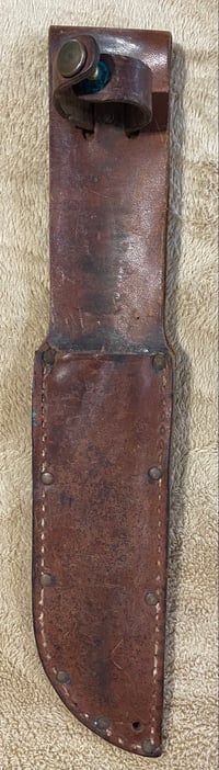 Image 6 of WW2 (USA) 1940s Military Combat Side Knife w/Original Sheath