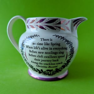 Spring jug - Christina Rossetti and Bewick's swallow