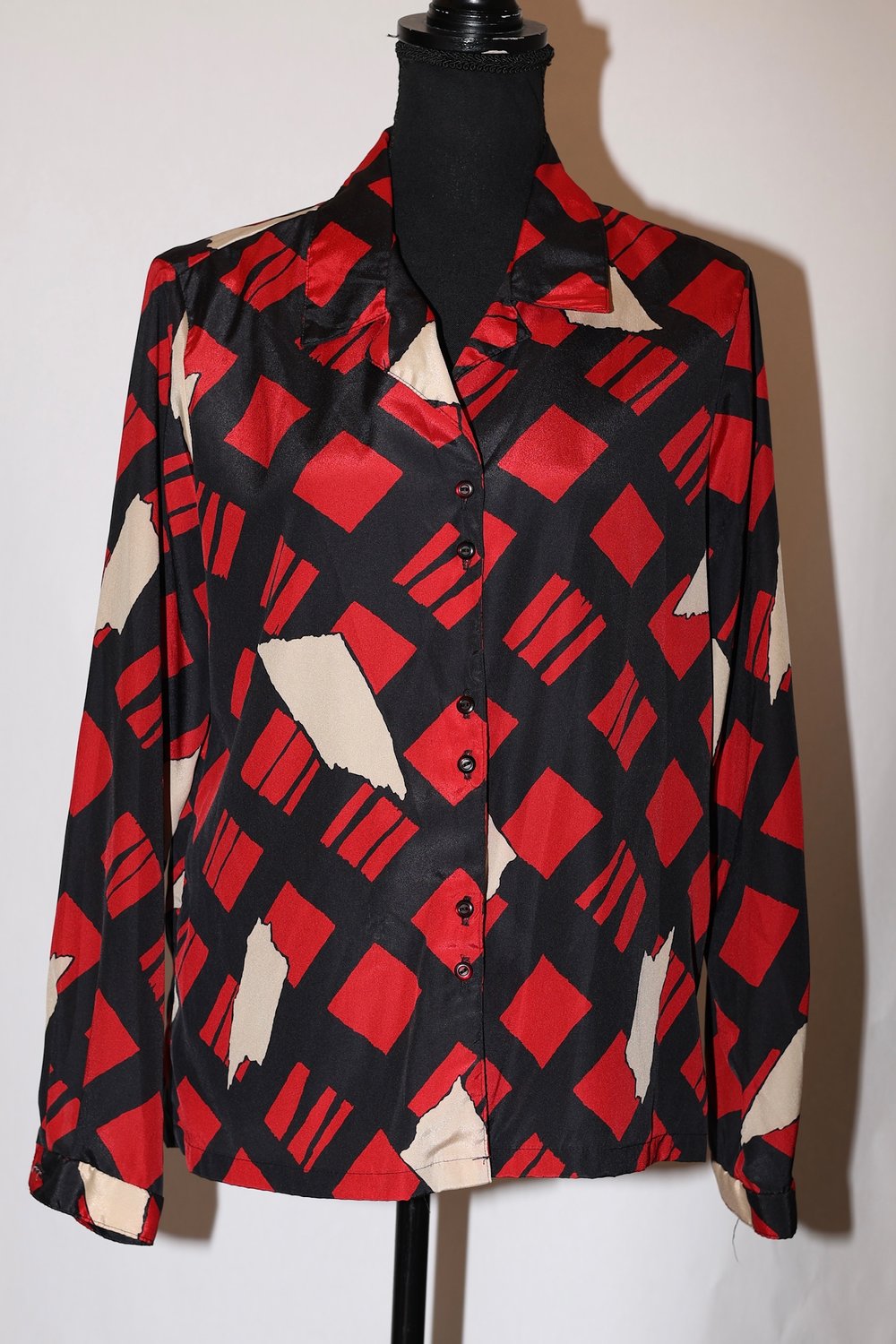 Image of Vintage Geometric Blouse - Size12