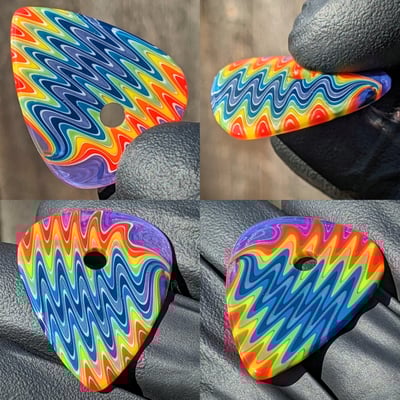 Image of Fancyyancyglass collab pick pendants