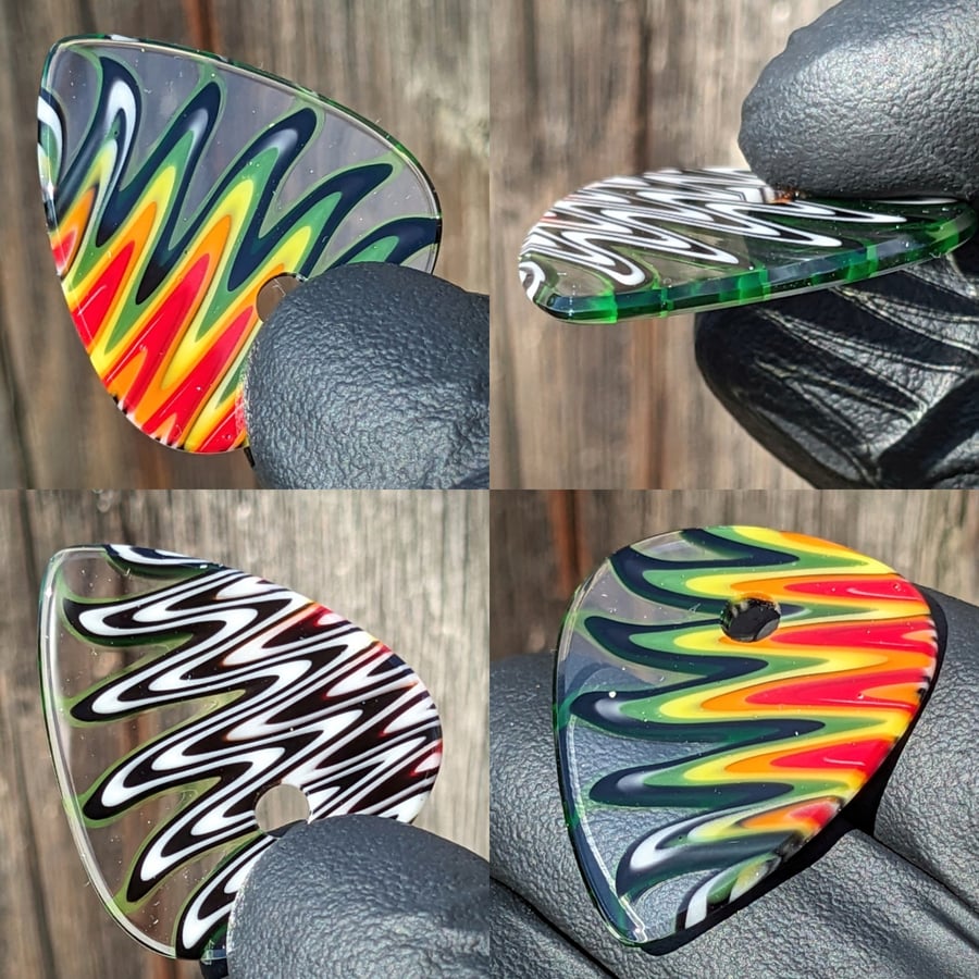 Image of Fancyyancyglass collab pick pendants
