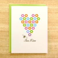 Image 1 of Bee Mine Greeting Card