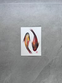 Pair of Koi (Brown, Red & Yellow)