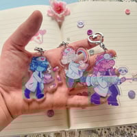 Image 5 of Deltarune care keychains