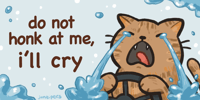 Image 2 of Crying Cat Bumper Sticker