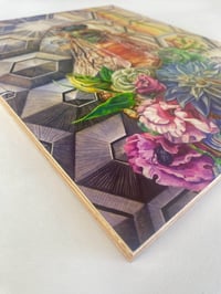 Image 3 of Lisianthus Dream ~ wood print 