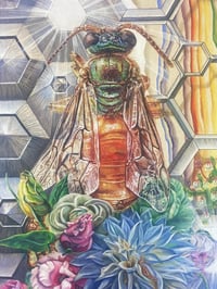 Image 5 of Lisianthus Dream ~ wood print 