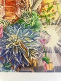 Image 2 of Lisianthus Dream ~ wood print 