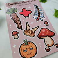 Image 2 of Dungeon Monsters Sticker Sheet
