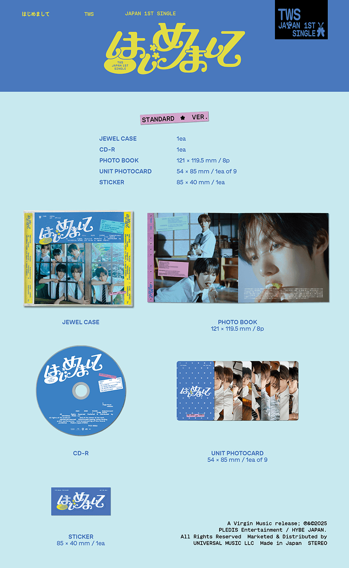 Image of [PRE-ORDER] TWS Japan 1st Single (Limited Edition A+B + Standard Edition) + Weverse Shop POBs