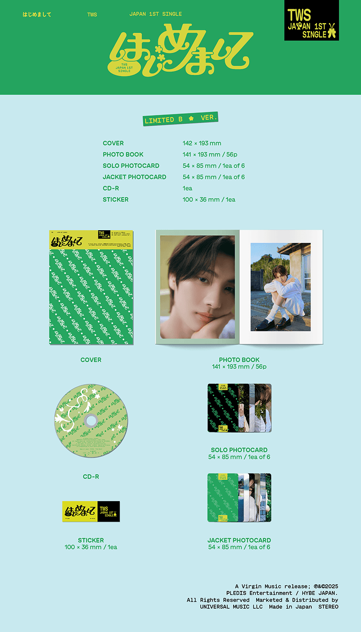 Image of [PRE-ORDER] TWS Japan 1st Single (Limited Edition A+B + Standard Edition) + Weverse Shop POBs