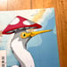 Image of Mushroom Capped Egret / unframed original painting