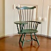 Miniature Comb-back Writing-arm Windsor Chair - Aged Windsor Green Paint 