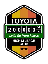 200,000 Mile Decal