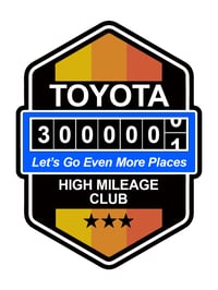 300,000 Mile Decal