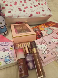 Image 3 of Sashas Custom RESERVED Juicy Couture Cherry On Top Tote Makeup Bundle Featuring Hello Kitty 