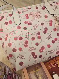 Image 4 of Sashas Custom RESERVED Juicy Couture Cherry On Top Tote Makeup Bundle Featuring Hello Kitty 