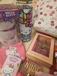 Image 6 of Sashas Custom RESERVED Juicy Couture Cherry On Top Tote Makeup Bundle Featuring Hello Kitty 