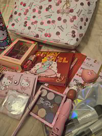 Image 7 of Sashas Custom RESERVED Juicy Couture Cherry On Top Tote Makeup Bundle Featuring Hello Kitty 