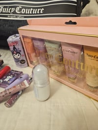 Image 3 of Angelas Custom RESERVED Juicy Couture Fashionista Dome Weekender Makeup Bag Featuring Kuromi 