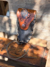 Image 1 of Original Tom Fugle Lion Leather Knife Case