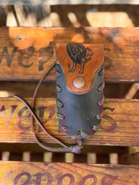 Image 7 of Original Tom Fugle Lion Leather Knife Case