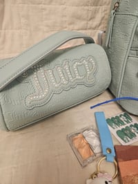 Image 2 of **Double Feature**  Turquoise Juicy Couture Backpack/Shoulder Bag Bundle 
