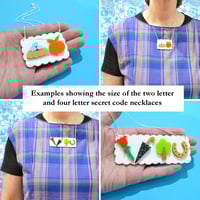 Image 5 of Make Your Own Secret Code Necklace or Brooch