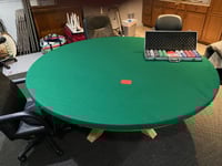 FELT Poker Table cloth BONNET cover for Lifetime Tables fits round tables - Made in USA free ship